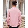 imageCOOFANDY Mens Dress Shirt Long Sleeve Button Down Shirts Business Casual Wrinkle Free Shirts with PocketPink