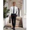 imageCOOFANDY Mens Dress Shirt Long Sleeve Button Down Shirts Business Casual Wrinkle Free Shirts with PocketWhite