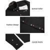 imageCOOFANDY Mens Dress Shirt Long Sleeve Casual Button Down Paisley Shirts Party Wedding Dress ShirtBlack
