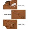 imageCOOFANDY Mens Dress Shirt Long Sleeve Casual Button Down Paisley Shirts Party Wedding Dress ShirtBrown