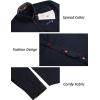 imageCOOFANDY Mens Dress Shirt Long Sleeve Casual Button Down Paisley Shirts Party Wedding Dress ShirtNavy