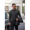imageCOOFANDY Mens Dress Shirt Solid Long Sleeve Wrinkle Free Formal Shirt Business Button Down Shirts with PocketBlack