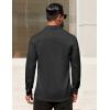 imageCOOFANDY Mens Dress Shirt Solid Long Sleeve Wrinkle Free Formal Shirt Business Button Down Shirts with PocketBlack