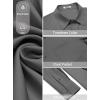 imageCOOFANDY Mens Dress Shirt Solid Long Sleeve Wrinkle Free Formal Shirt Business Button Down Shirts with PocketDark Grey