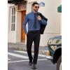 imageCOOFANDY Mens Dress Shirt Solid Long Sleeve Wrinkle Free Formal Shirt Business Button Down Shirts with PocketDenim Blue