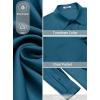 imageCOOFANDY Mens Dress Shirt Solid Long Sleeve Wrinkle Free Formal Shirt Business Button Down Shirts with PocketLake Blue