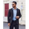 imageCOOFANDY Mens Dress Shirt Solid Long Sleeve Wrinkle Free Formal Shirt Business Button Down Shirts with PocketLight Blue