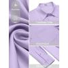 imageCOOFANDY Mens Dress Shirt Solid Long Sleeve Wrinkle Free Formal Shirt Business Button Down Shirts with PocketLight Purple