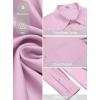 imageCOOFANDY Mens Dress Shirt Solid Long Sleeve Wrinkle Free Formal Shirt Business Button Down Shirts with PocketPink