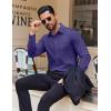 imageCOOFANDY Mens Dress Shirt Solid Long Sleeve Wrinkle Free Formal Shirt Business Button Down Shirts with PocketPurple