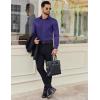 imageCOOFANDY Mens Dress Shirt Solid Long Sleeve Wrinkle Free Formal Shirt Business Button Down Shirts with PocketPurple