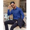 imageCOOFANDY Mens Dress Shirt Solid Long Sleeve Wrinkle Free Formal Shirt Business Button Down Shirts with PocketSky Blue