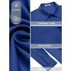 imageCOOFANDY Mens Dress Shirt Solid Long Sleeve Wrinkle Free Formal Shirt Business Button Down Shirts with PocketSky Blue