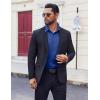 imageCOOFANDY Mens Dress Shirt Solid Long Sleeve Wrinkle Free Formal Shirt Business Button Down Shirts with PocketSky Blue