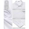 imageCOOFANDY Mens Dress Shirt Solid Long Sleeve Wrinkle Free Formal Shirt Business Button Down Shirts with PocketWhite