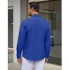 imageCOOFANDY Mens Dress Shirt Wrinkle Free Regular Fit Stretch Long Sleeve Button Down ShirtsBlue