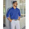 imageCOOFANDY Mens Dress Shirt Wrinkle Free Regular Fit Stretch Long Sleeve Button Down ShirtsBlue