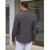 imageCOOFANDY Mens Dress Shirt Wrinkle Free Regular Fit Stretch Long Sleeve Button Down ShirtsGranite Gray