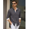 imageCOOFANDY Mens Dress Shirt Wrinkle Free Regular Fit Stretch Long Sleeve Button Down ShirtsGranite Gray