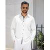 imageCOOFANDY Mens Dress Shirt Wrinkle Free Regular Fit Stretch Long Sleeve Button Down ShirtsWhite