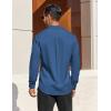 imageCOOFANDY Mens Dress Shirts Long Sleeve Business Casual Button Down Shirts Regular Fit Formal ShirtsNavy Blue