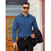 imageCOOFANDY Mens Dress Shirts Long Sleeve Business Casual Button Down Shirts Regular Fit Formal ShirtsNavy Blue