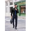 imageCOOFANDY Mens Dress Shirts Long Sleeve Button Down Shirt Regular Fit Formal Business ShirtsBlack
