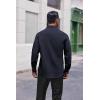 imageCOOFANDY Mens Dress Shirts Long Sleeve Button Down Shirt Regular Fit Formal Business ShirtsNavy Blue