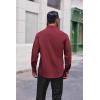 imageCOOFANDY Mens Dress Shirts Long Sleeve Button Down Shirt Regular Fit Formal Business ShirtsRed