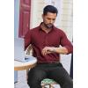 imageCOOFANDY Mens Dress Shirts Long Sleeve Button Down Shirt Regular Fit Formal Business ShirtsRed