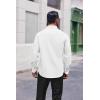 imageCOOFANDY Mens Dress Shirts Long Sleeve Button Down Shirt Regular Fit Formal Business ShirtsWhite