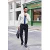 imageCOOFANDY Mens Dress Shirts Long Sleeve Button Down Shirt Regular Fit Formal Business ShirtsWhite