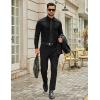 imageCOOFANDY Mens Dress Shirts Long Sleeve Button Down Shirts Regular Fit Business Casual ShirtsBlack