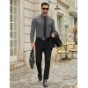 imageCOOFANDY Mens Dress Shirts Long Sleeve Button Down Shirts Regular Fit Business Casual ShirtsDark Gray