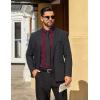 imageCOOFANDY Mens Dress Shirts Long Sleeve Button Down Shirts Regular Fit Business Casual ShirtsWine Red