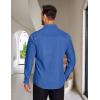 imageCOOFANDY Mens Dress Shirts Long Sleeve Button Up Shirts Formal Business ShirtBlue
