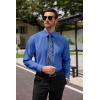 imageCOOFANDY Mens Dress Shirts Long Sleeve Button Up Shirts Formal Business ShirtBlue
