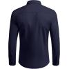 imageCOOFANDY Mens Dress Shirts Long Sleeve Button Up Shirts Formal Business ShirtNavy Blue