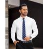 imageCOOFANDY Mens Dress Shirts Long Sleeve Button Up Shirts Formal Business ShirtWhite