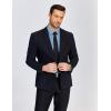 imageCOOFANDY Mens Dress Shirts Long Sleeve Plaid Button Down Shirt Business Casual Stretch Shirts with PocketBlue Plaid