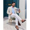 imageCOOFANDY Mens Dress Shirts Long Sleeve Plaid Button Down Shirt Business Casual Stretch Shirts with PocketBlue White Plaid