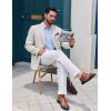 imageCOOFANDY Mens Dress Shirts Long Sleeve Plaid Button Down Shirt Business Casual Stretch Shirts with PocketLight Blue White Plaid