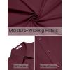 imageCOOFANDY Mens Dress Shirts Long Sleeve Poplin Formal Shirt Casual Button Down ShirtsDeep Red