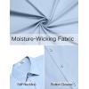 imageCOOFANDY Mens Dress Shirts Long Sleeve Poplin Formal Shirt Casual Button Down ShirtsLight Blue