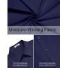 imageCOOFANDY Mens Dress Shirts Long Sleeve Poplin Formal Shirt Casual Button Down ShirtsNavy Blue
