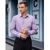 imageCOOFANDY Mens Dress Shirts Long Sleeve Wrinkle Free Button Down Shirts Formal Business ShirtLavender