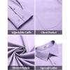 imageCOOFANDY Mens Dress Shirts Long Sleeve Wrinkle Free Button Down Shirts Formal Business ShirtLavender