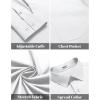 imageCOOFANDY Mens Dress Shirts Long Sleeve Wrinkle Free Button Down Shirts Formal Business ShirtWhite