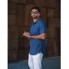 imageCOOFANDY Mens Dress Shirts Short Sleeve Business Casual Regular Fit Button Down Shirts with PocketNavy