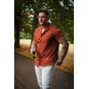 imageCOOFANDY Mens Dress Shirts Short Sleeve Business Casual Regular Fit Button Down Shirts with PocketOrange